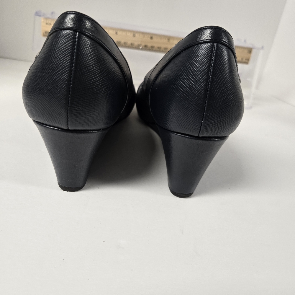 Life Stride Navy Blue Heels Sz  10 m - Picture 4 of 6